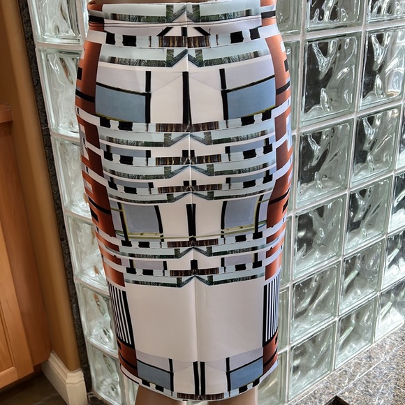Clover Canyon Geometric Print Pencil Skirt - Picture 2 of 4
